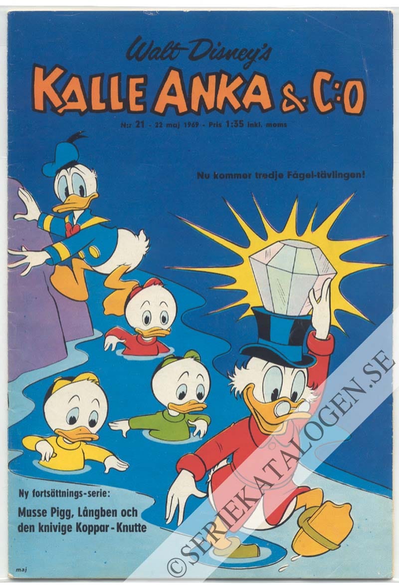 Framsida på Kalle Anka & C:o #21 (1969)