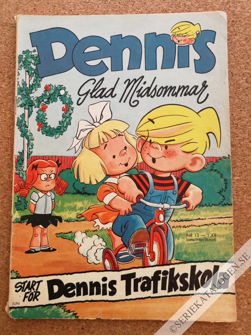 Framsida på Dennis #13 - Glad midsommar (1964)