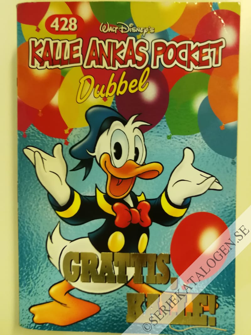 Framsida på Kalle Ankas pocket #428 - Grattis, Kalle! (2014)