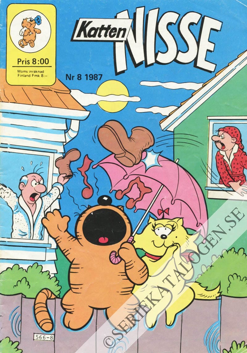 Framsida på Katten Nisse #8 (1987)