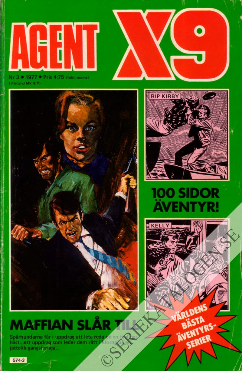Framsida på Agent X9 #3 (1977)