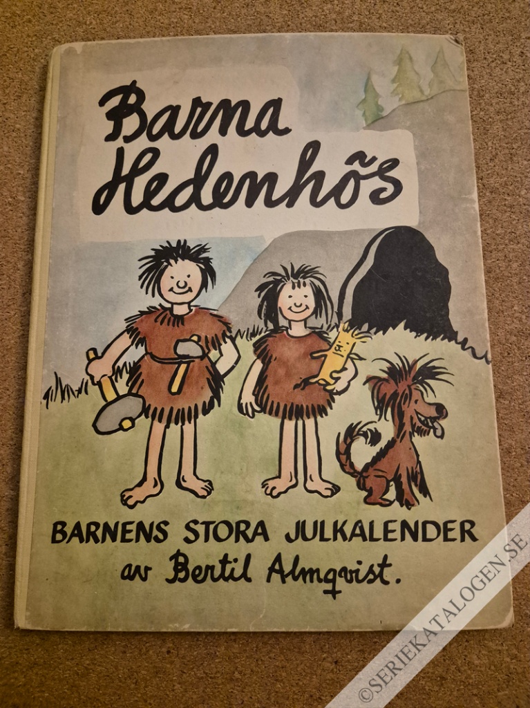 Framsida på Barna Hedenhös bilder från stenåldern (1951)
