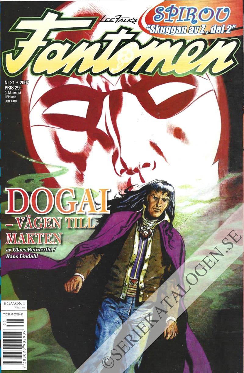 Framsida på Fantomen #21 (2007)
