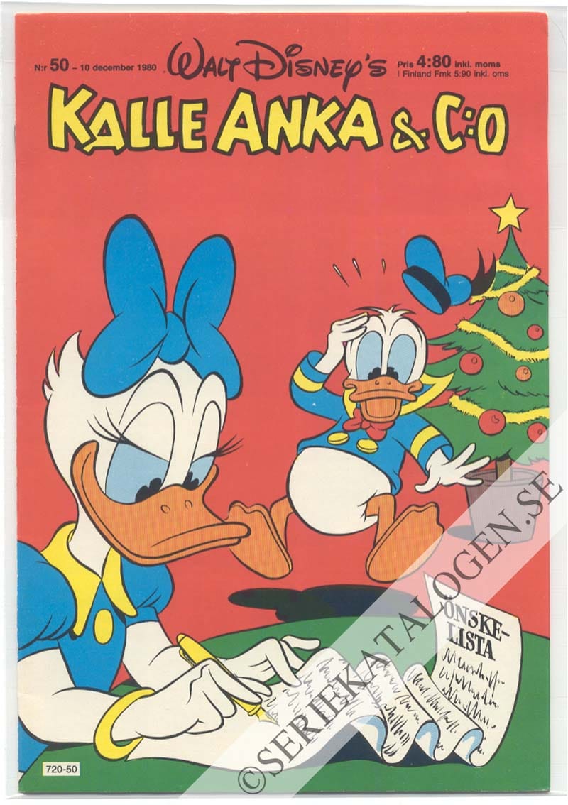 Framsida på Kalle Anka & C:o #50 (1980)