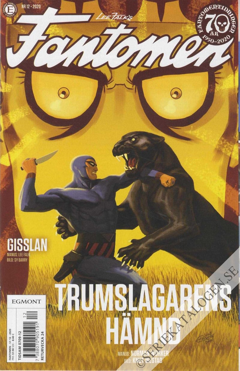 Framsida på Fantomen #12 (2020)