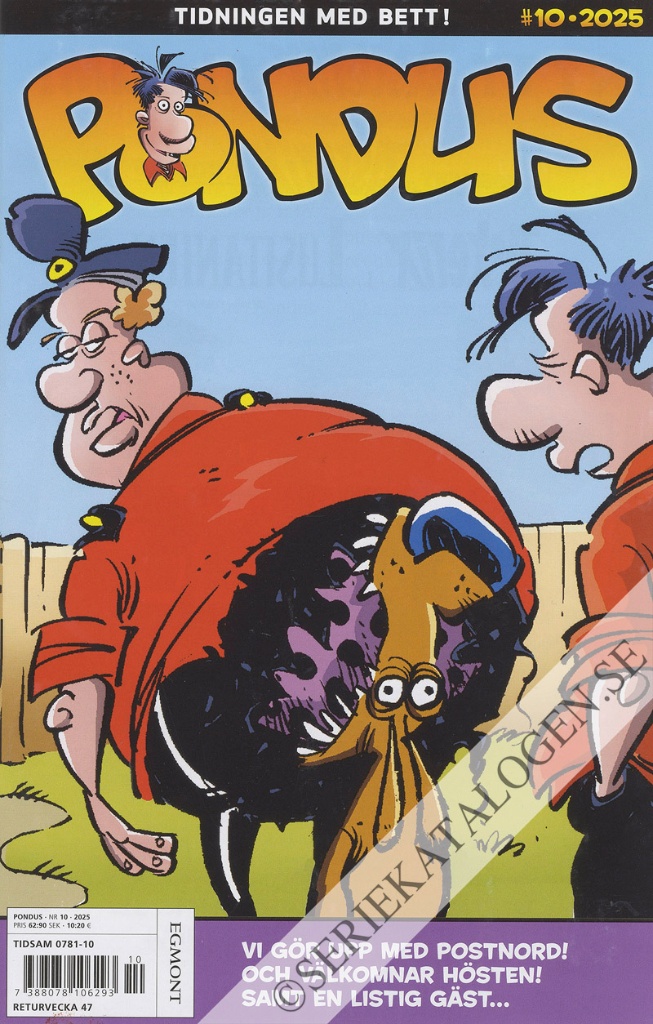 Framsida på Pondus #10 (2025)