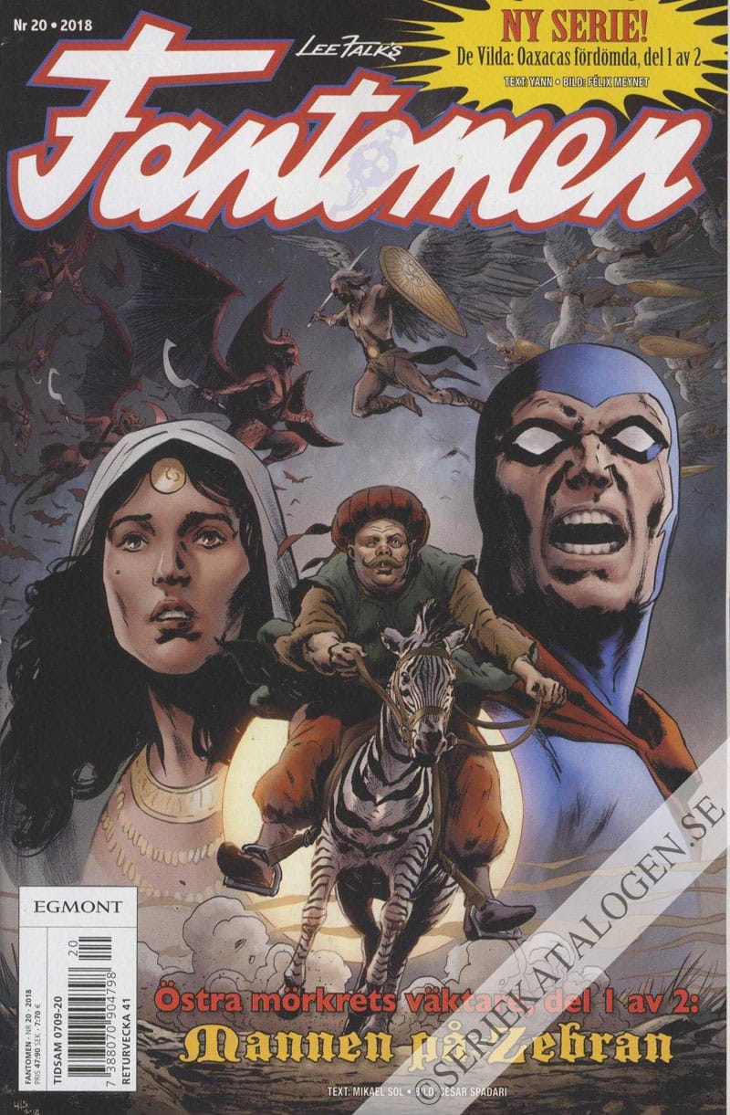 Framsida på Fantomen #20 (2018)