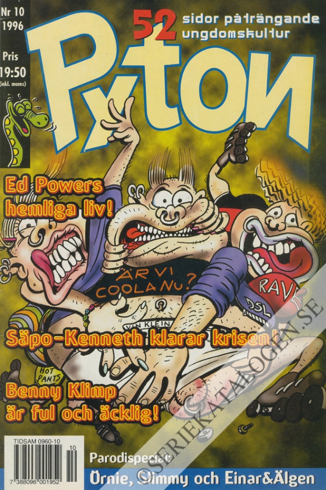 Framsida på Pyton #10 (1996)