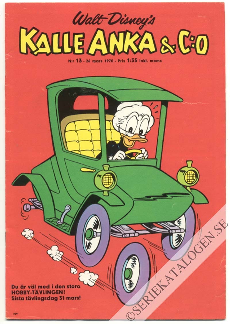 Framsida på Kalle Anka & C:o #13 (1970)