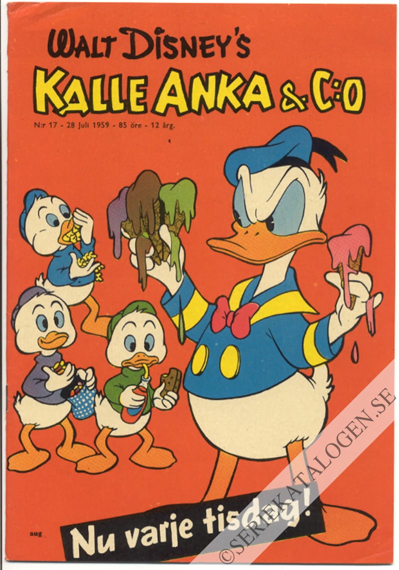 Framsida på Kalle Anka & C:o #17 (1959)