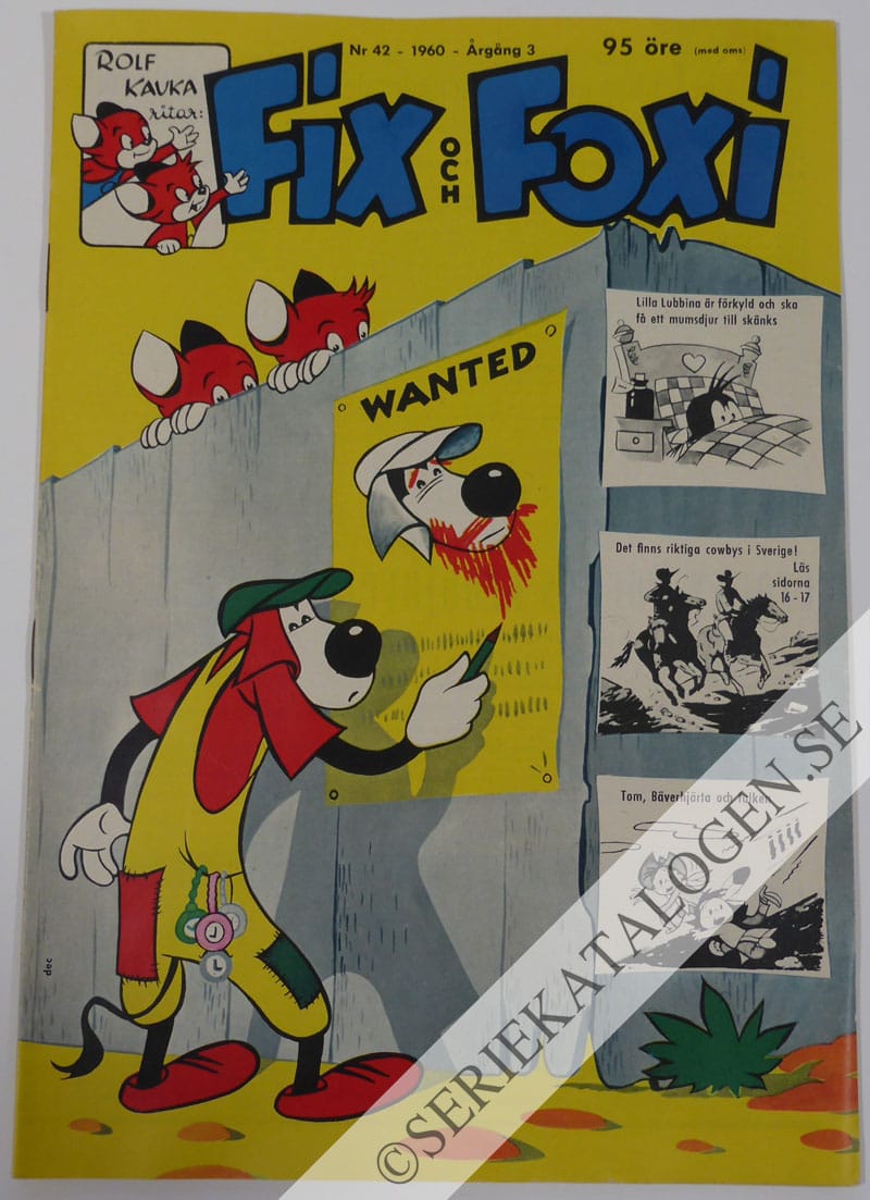 Framsida på Fix och Foxi #42 (1960)