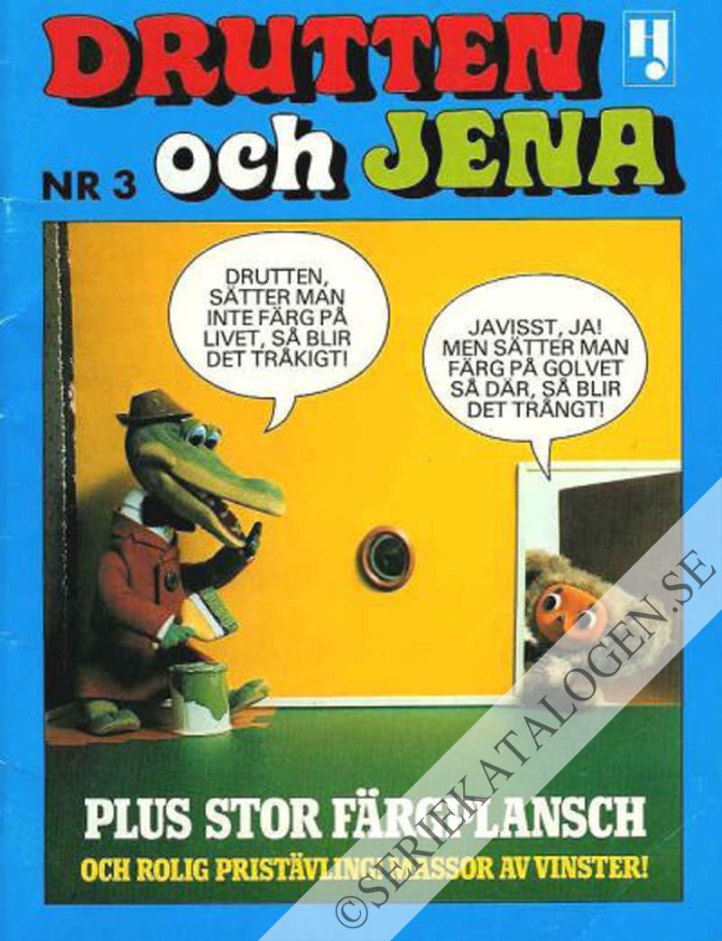 Framsida på Drutten och Jena #3 (1976)
