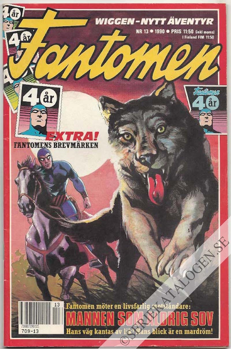 Framsida på Fantomen #13 (1990)