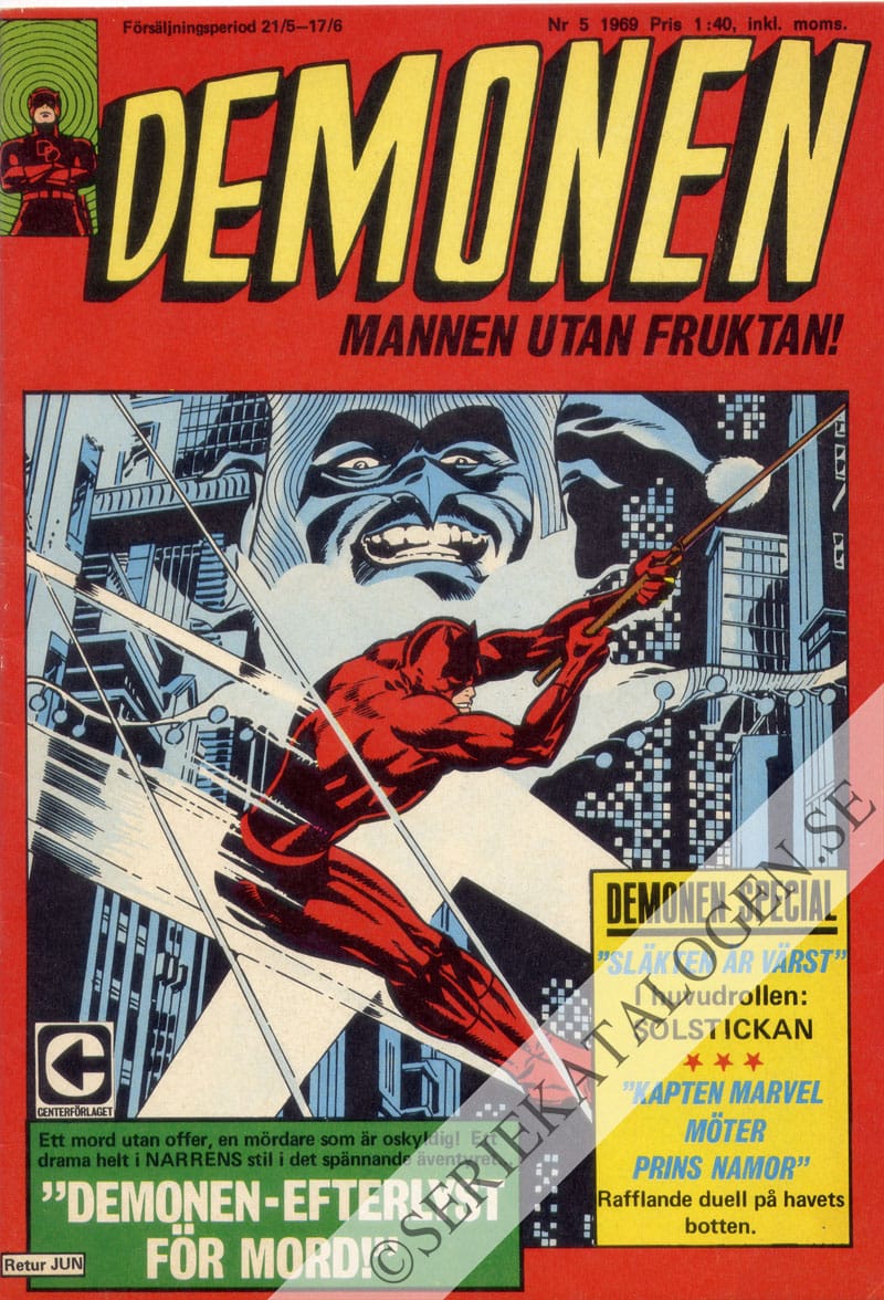 Framsida på Demonen #5 (1969)