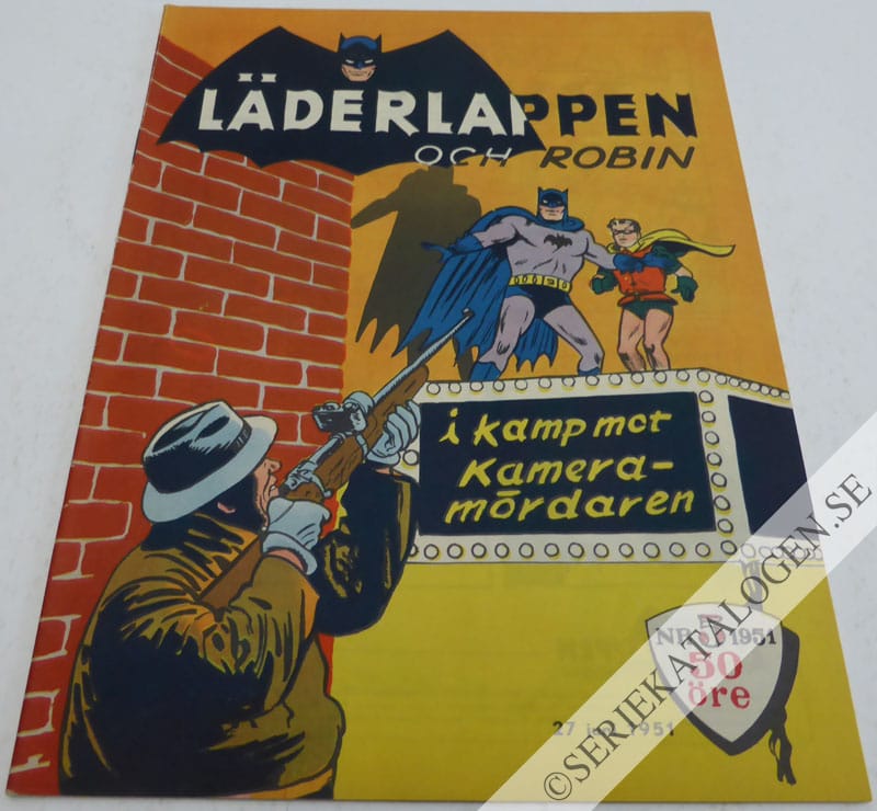 Framsida på Läderlappen och Robin #5 (1951)