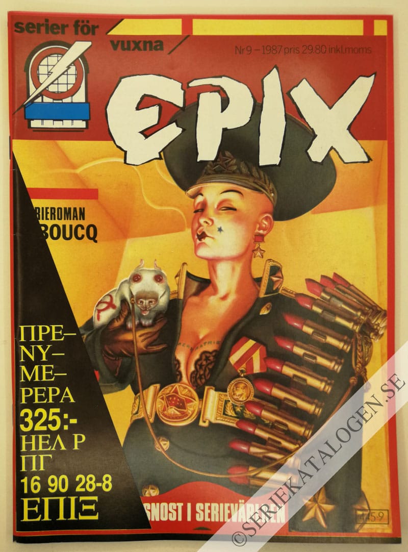 Framsida på Epix #9 (1987)