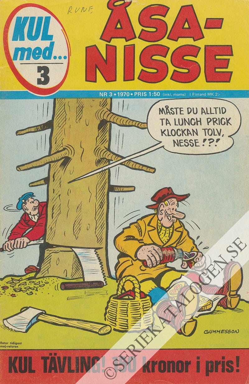 Framsida på Kul med Åsa-Nisse #3 (1970)