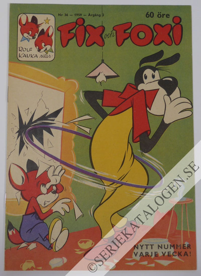 Framsida på Fix och Foxi #36 (1959)
