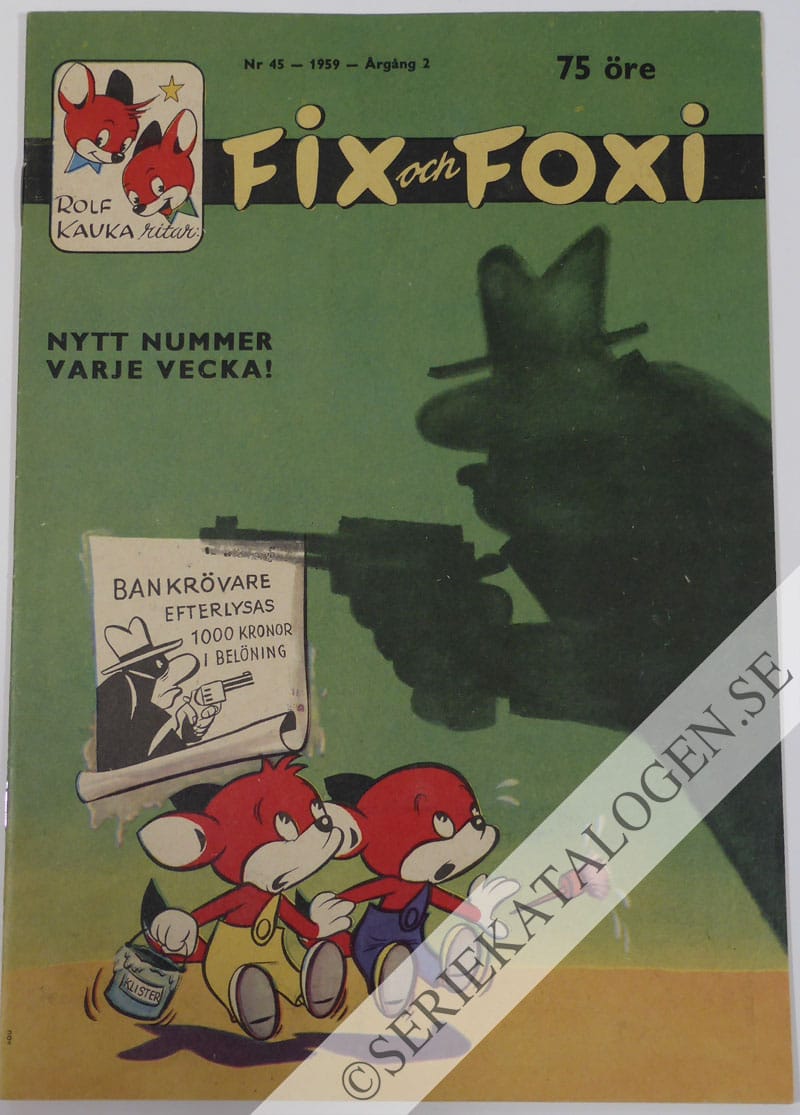 Framsida på Fix och Foxi #45 (1959)