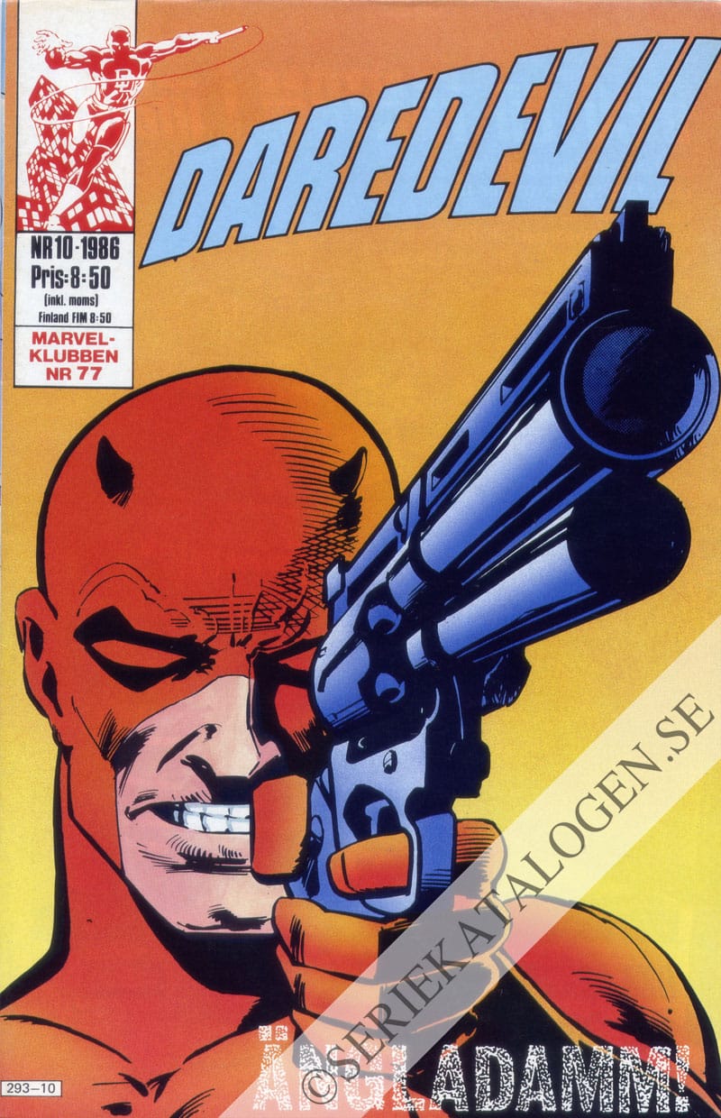 Framsida på Daredevil #10 (1986)