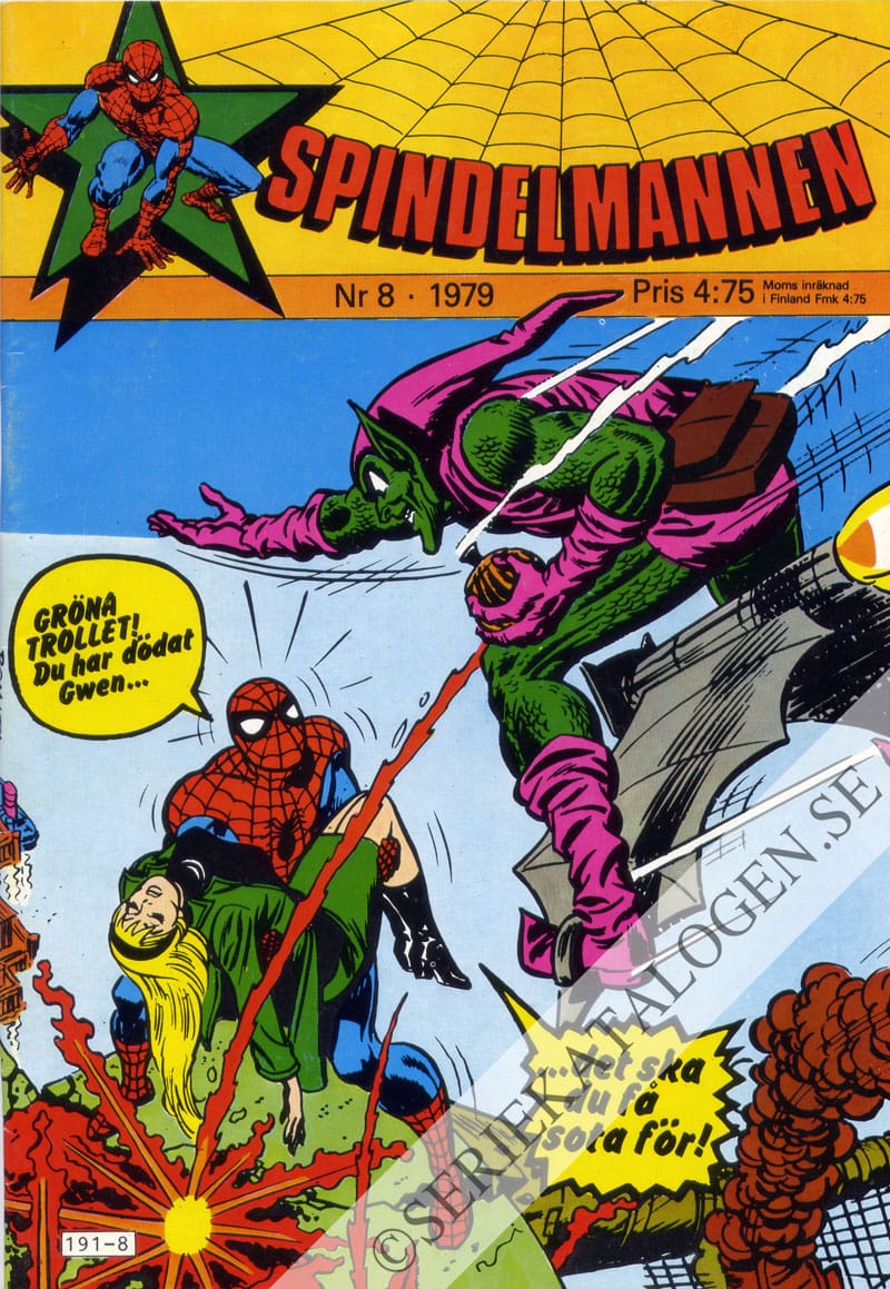 Framsida på Spindelmannen #8 (1979)