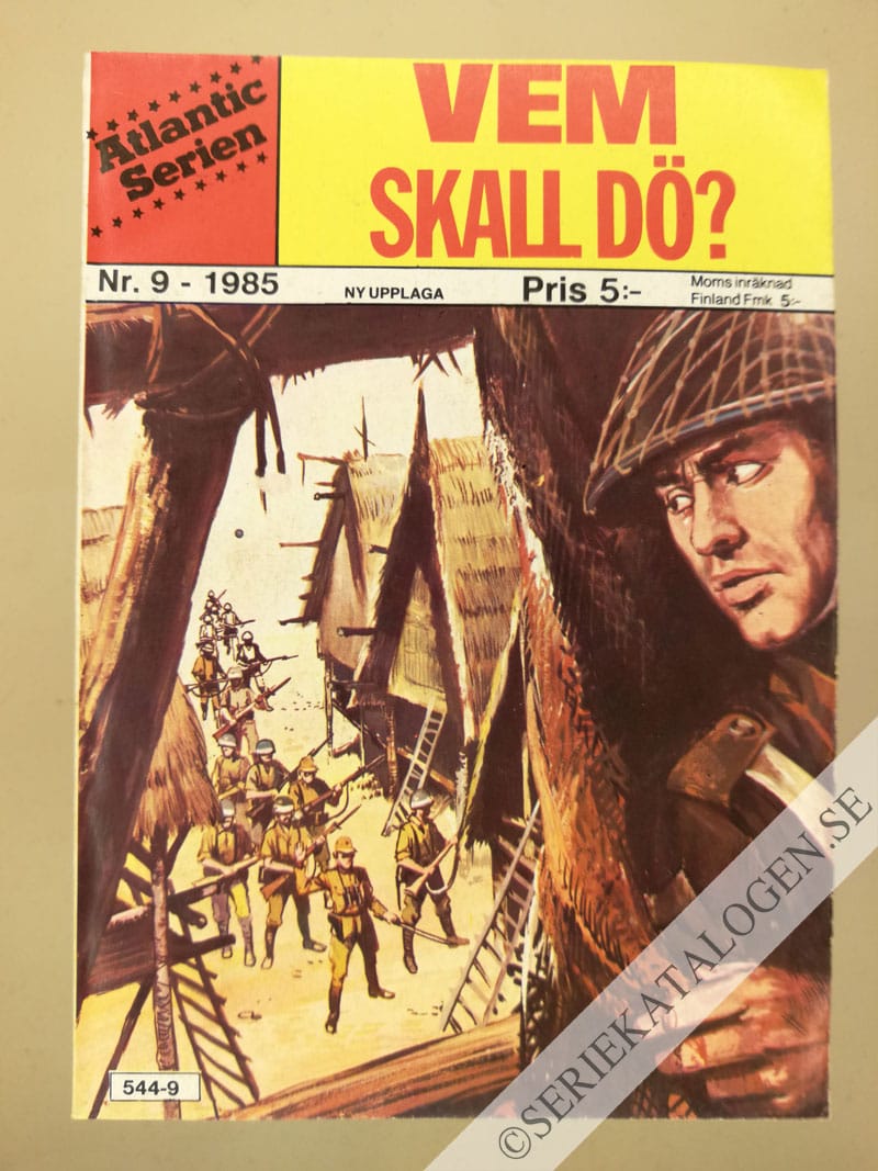 Framsida på Atlanticserien Vem skall dö? (1985)