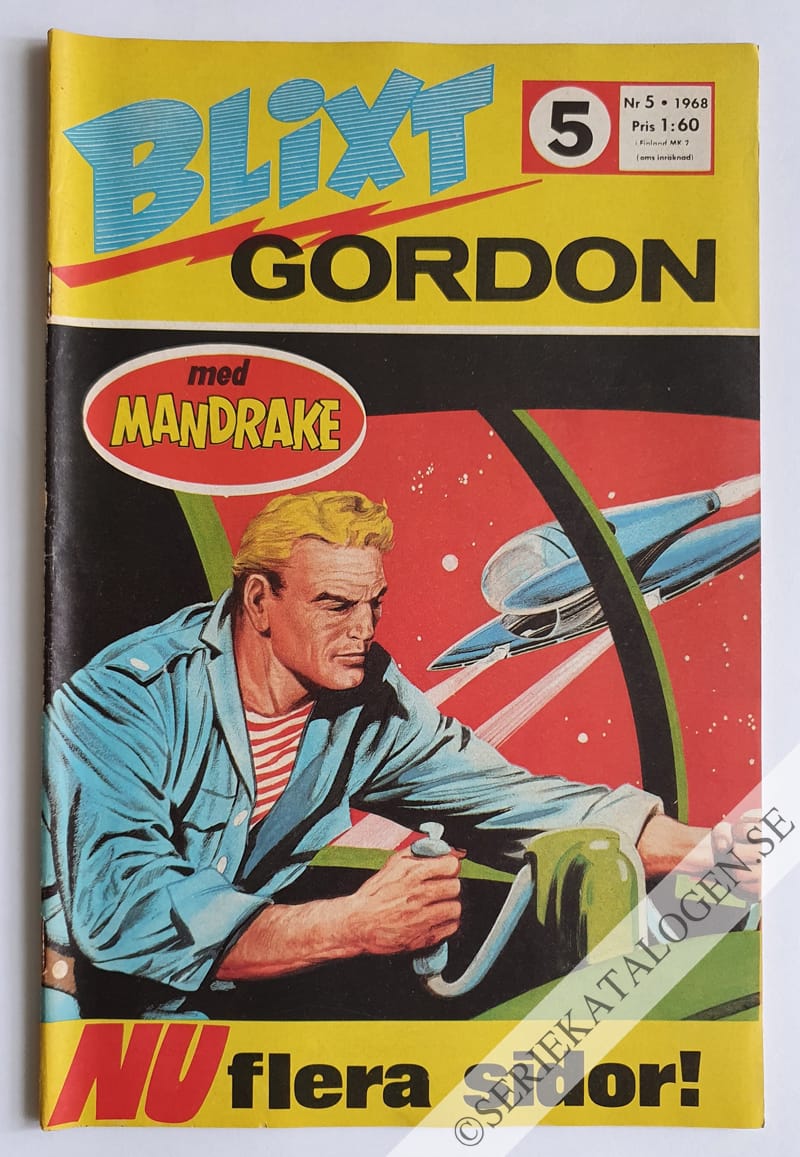 Framsida på Blixt Gordon #5 (1968)