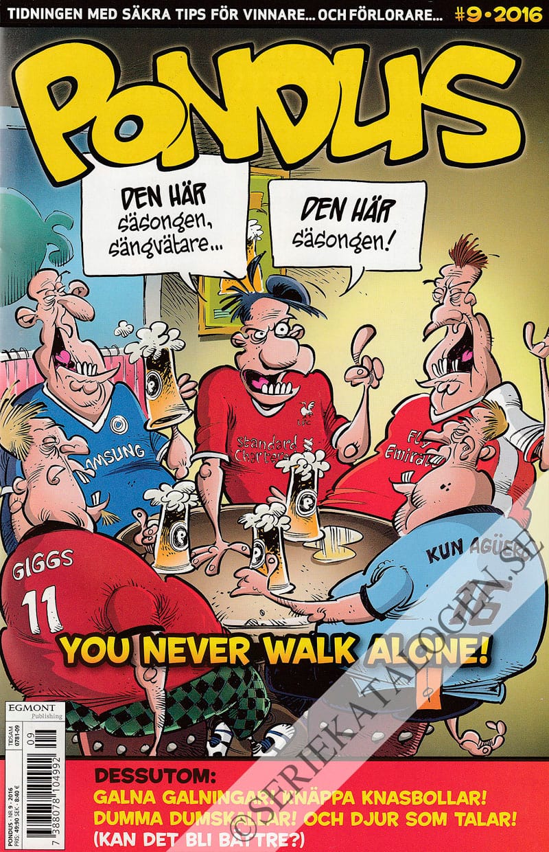 Framsida på Pondus #9 (2016)