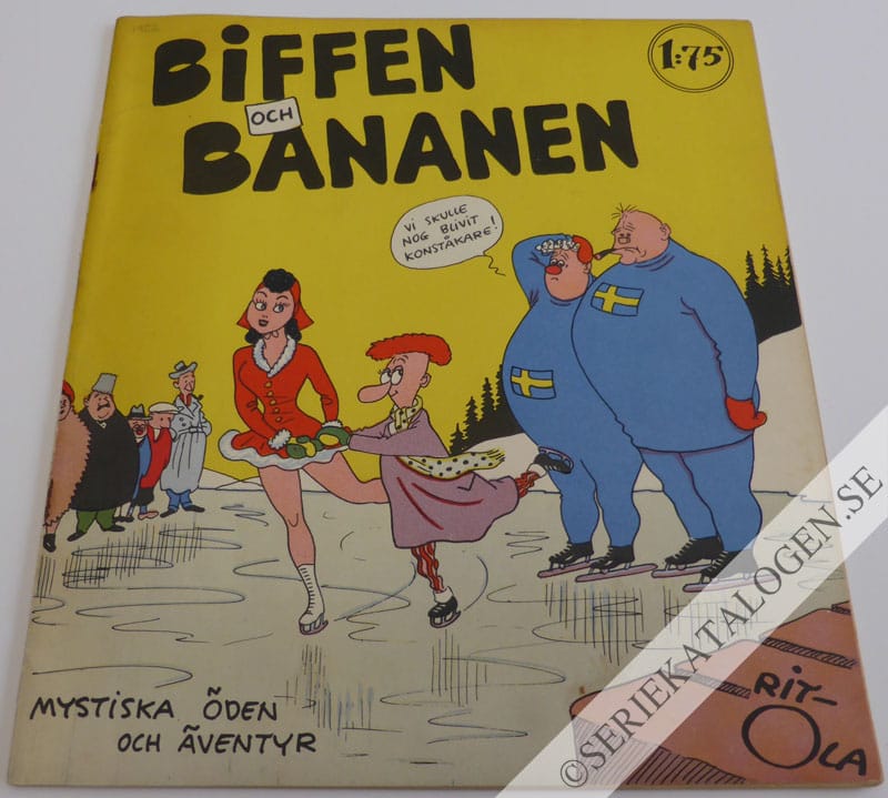 Framsida på Biffen och Bananen Mystiska öden och äventyr (1952)