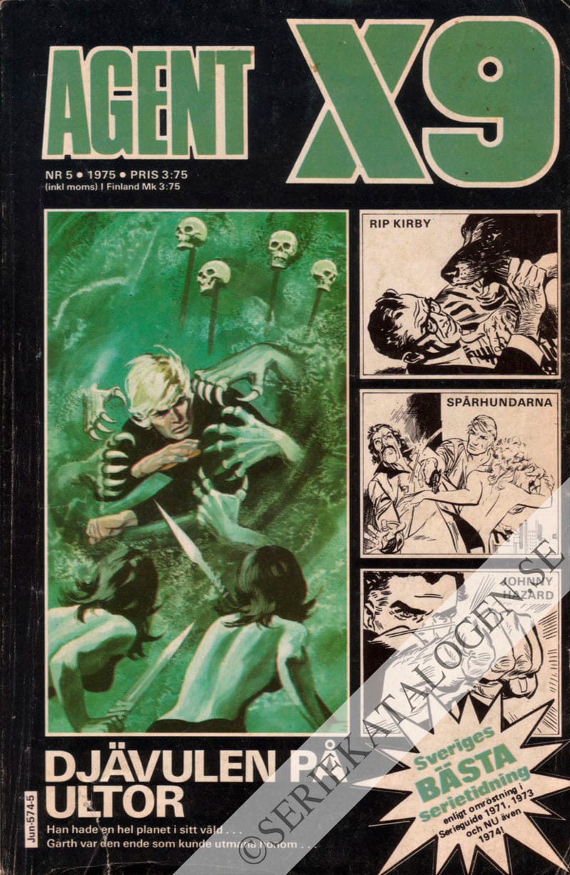 Framsida på Agent X9 #5 (1975)