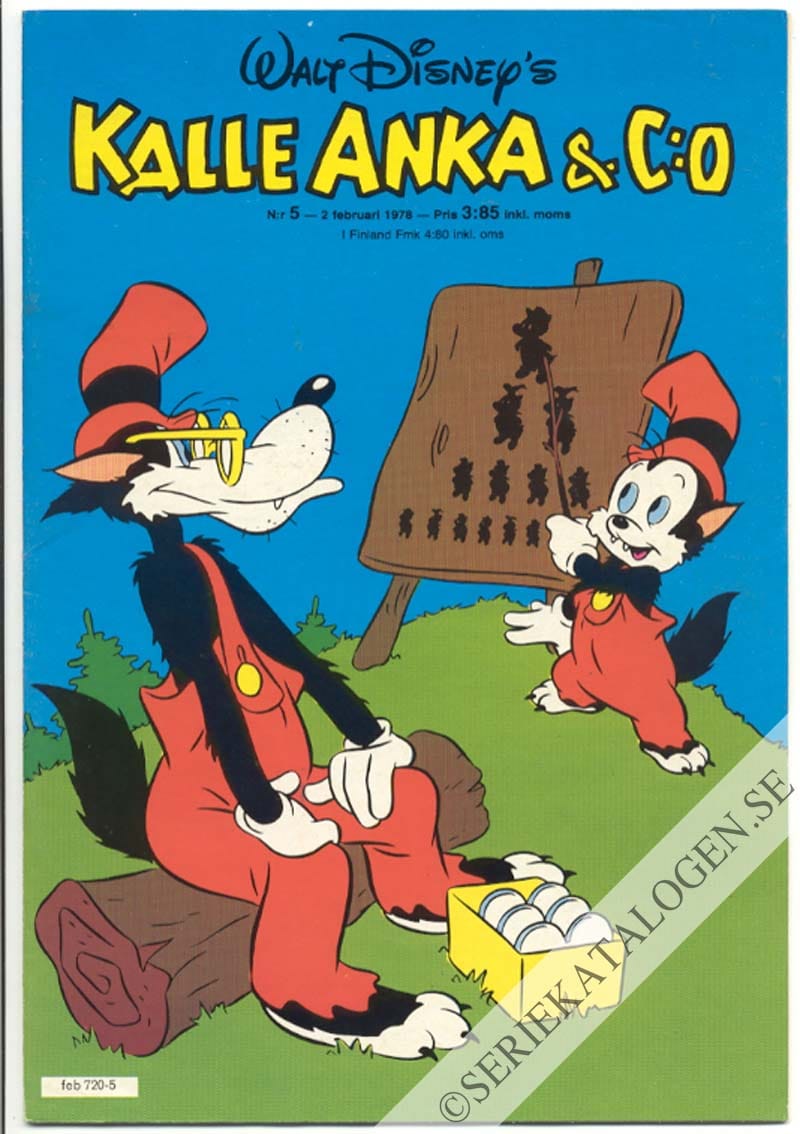 Framsida på Kalle Anka & C:o #5 (1978)