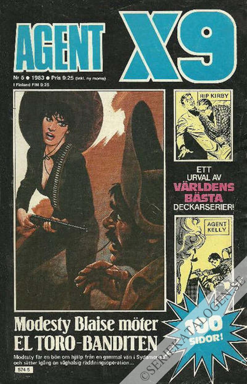 Framsida på Agent X9 #5 (1983)