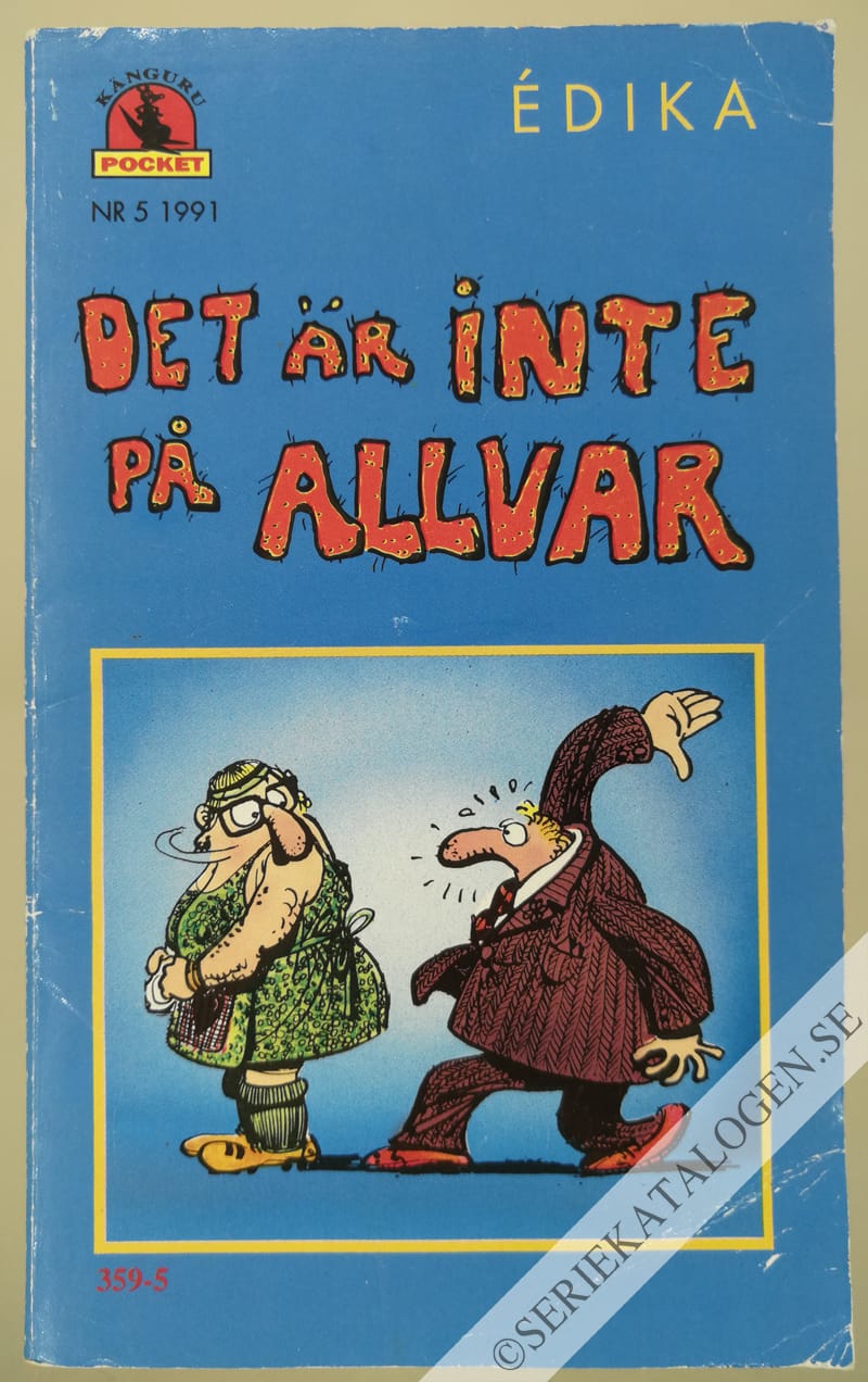 Framsida på Kängurupocket Det är inte på allvar (1991)