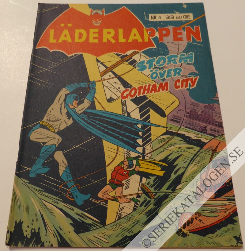 Framsida på Läderlappen och Robin #4 (1959)