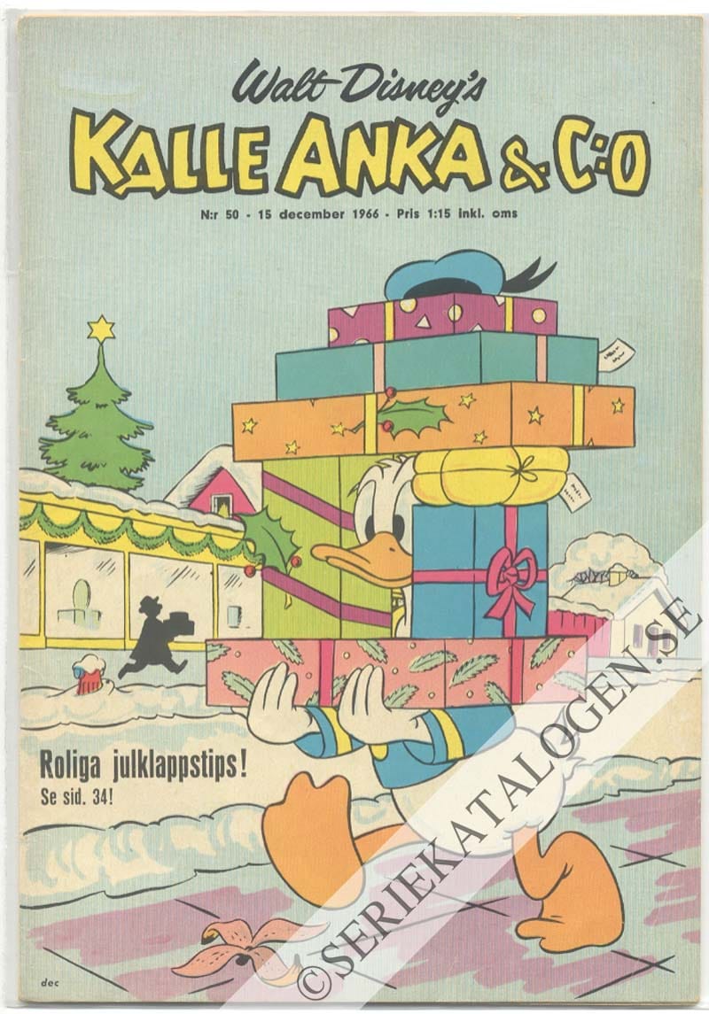 Framsida på Kalle Anka & C:o #50 (1966)
