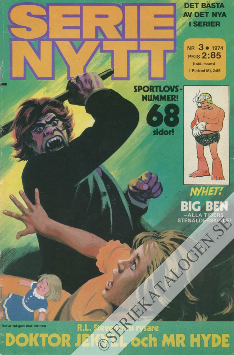 Framsida på Serie-Nytt #3 (1974)