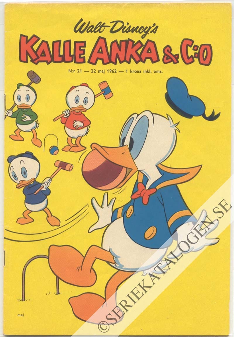 Framsida på Kalle Anka & C:o #21 (1962)