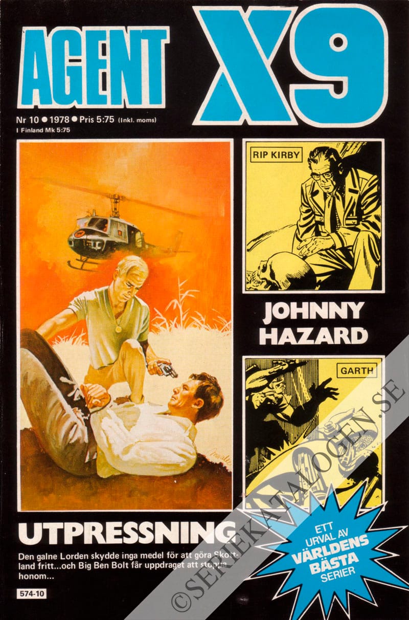 Framsida på Agent X9 #10 (1978)