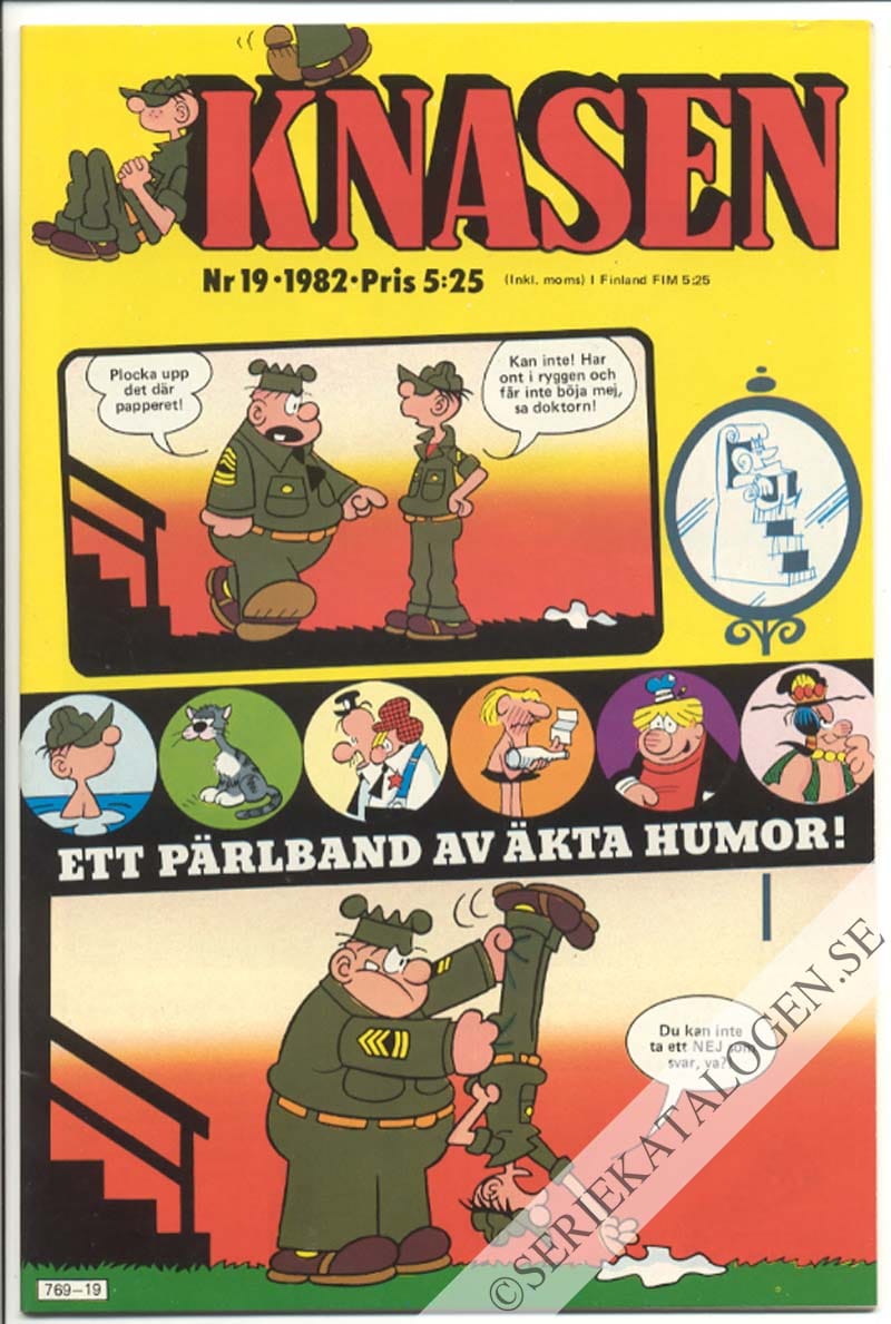 Framsida på Knasen #19 (1982)