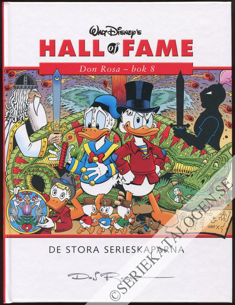 Framsida utan skyddsomslag på Don Rosa - bok 8 (2009)