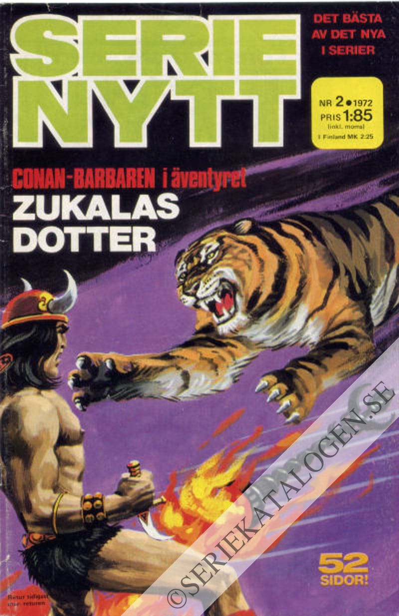 Framsida på Serie-Nytt #2 (1972)