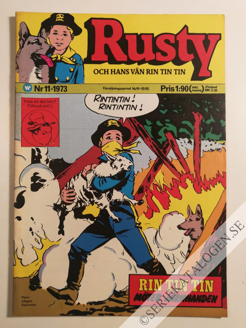 Framsida på Rusty och hans vän Rin Tin Tin #11 (1973)