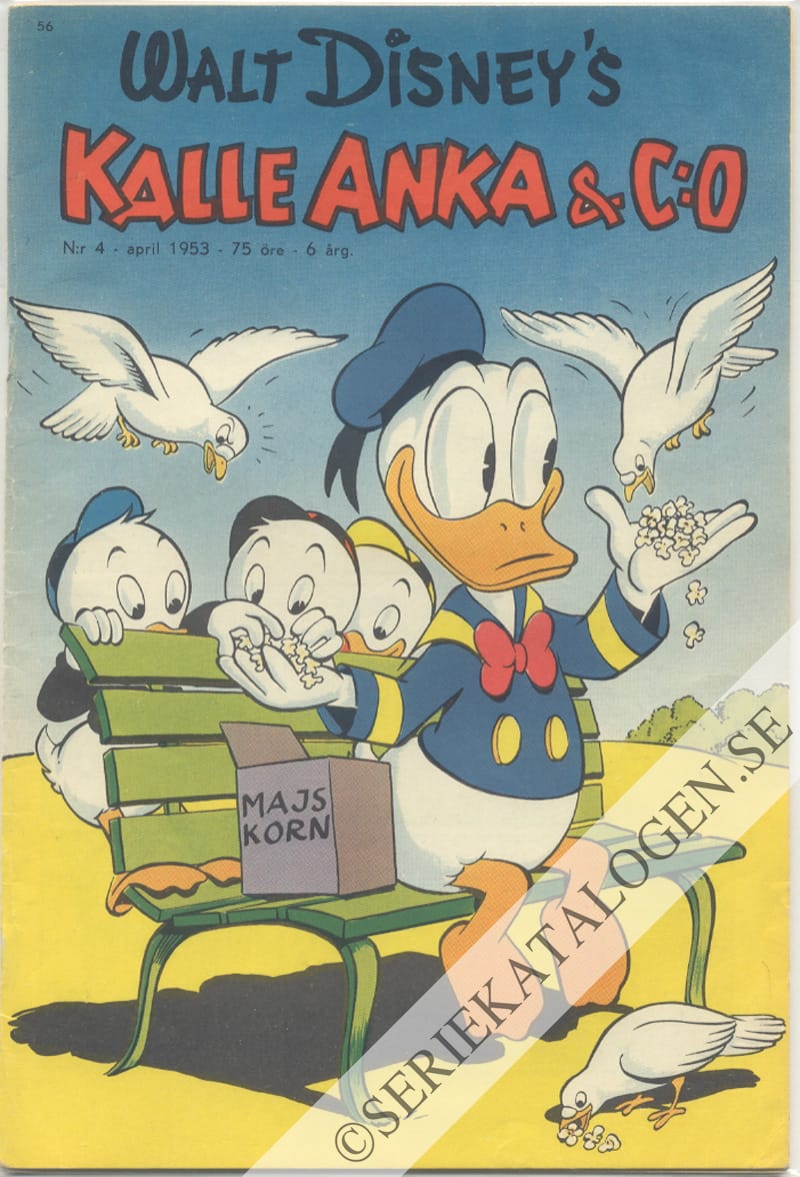 Framsida på Kalle Anka & C:o #4 (1953)