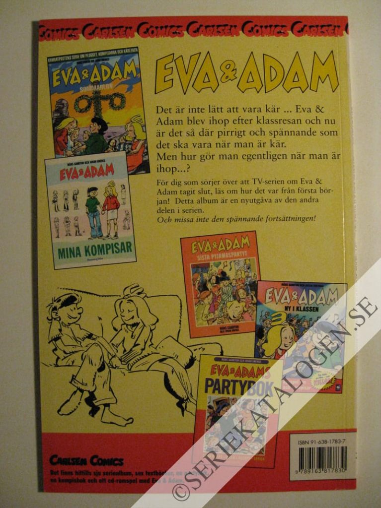 Baksida på Eva & Adam - Kyssar och svartsjuka (2000)