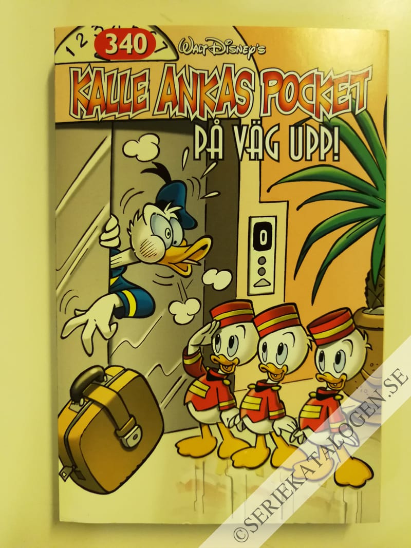 Framsida på Kalle Ankas pocket #340 - På väg upp! (2007)