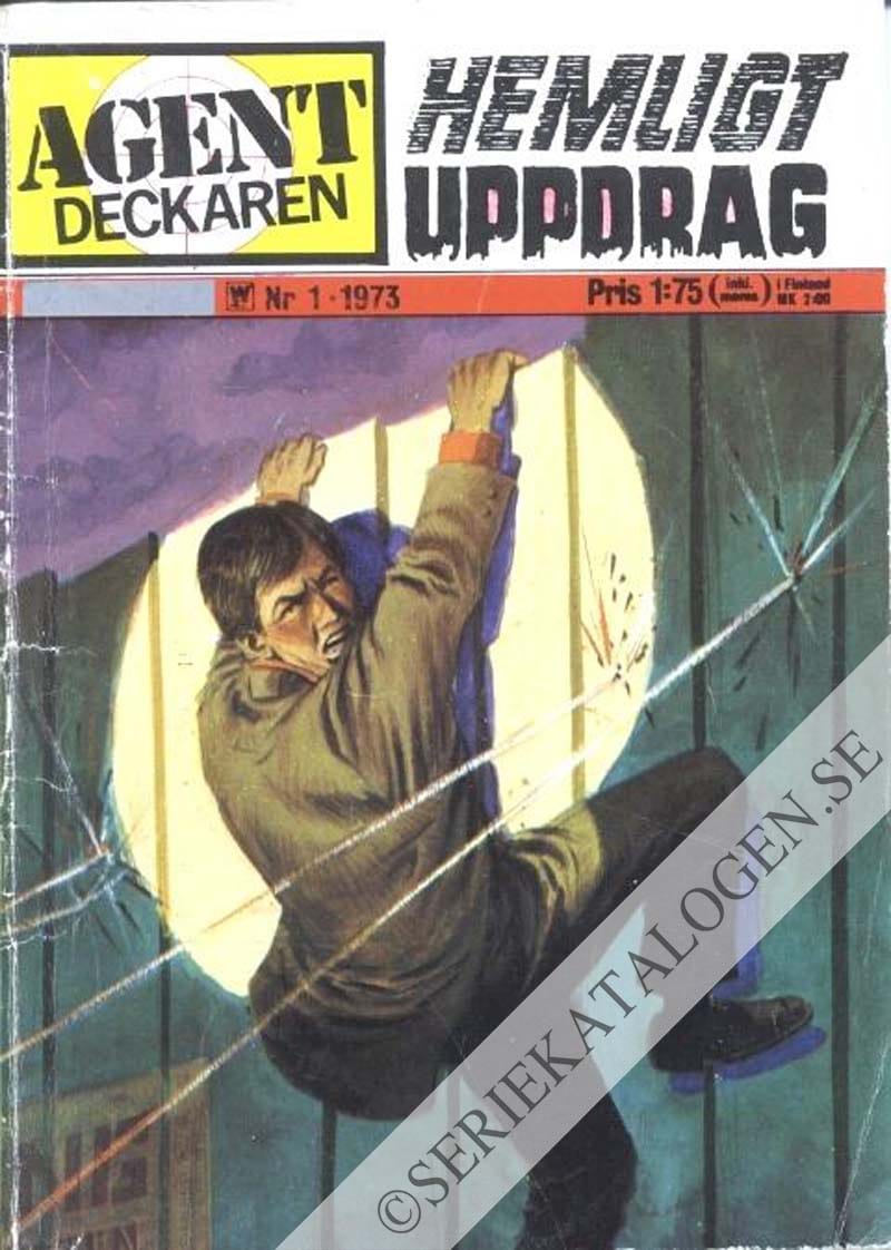 Framsida på Agent-deckaren Hemligt uppdrag (1973)