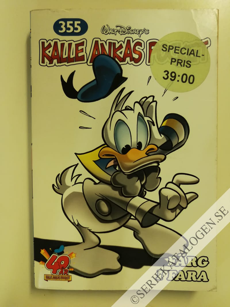 Framsida på Kalle Ankas pocket #355 - Färg i fara (2008)