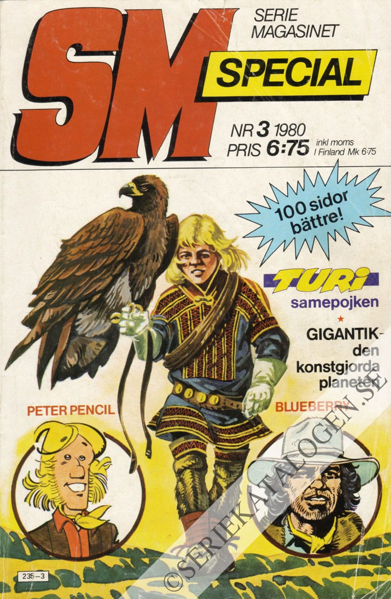 Framsida på Seriemagasinet specialalbum #3 (1980)