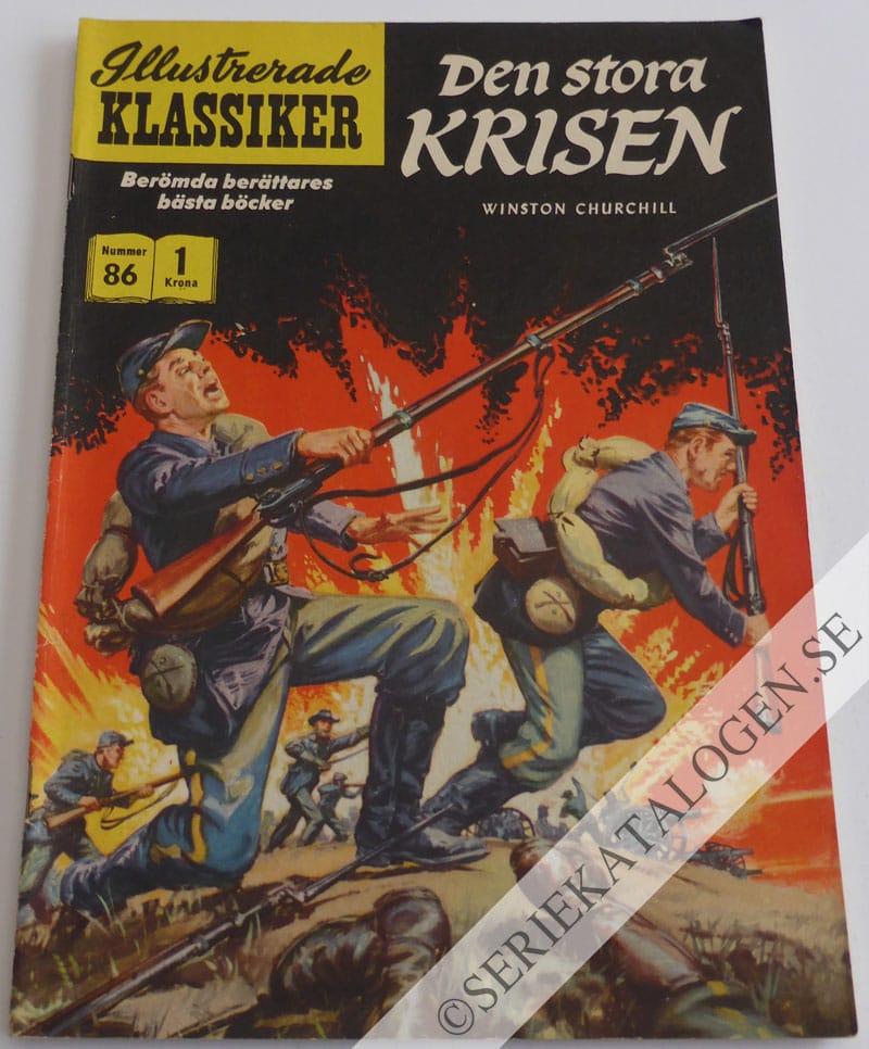 Framsida på Illustrerade Klassiker #86 - Den stora krisen (1959)