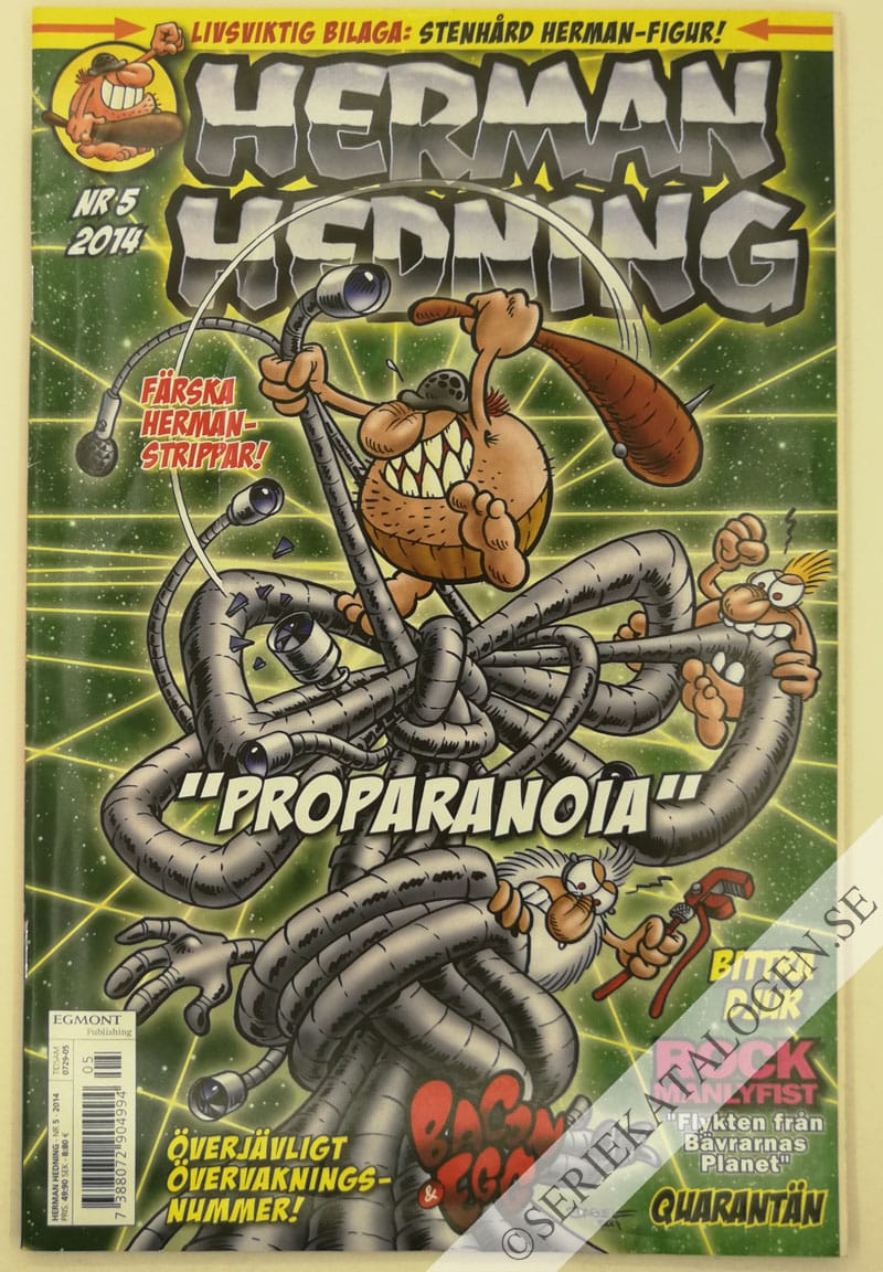 Framsida på Herman Hedning #5 (2014)